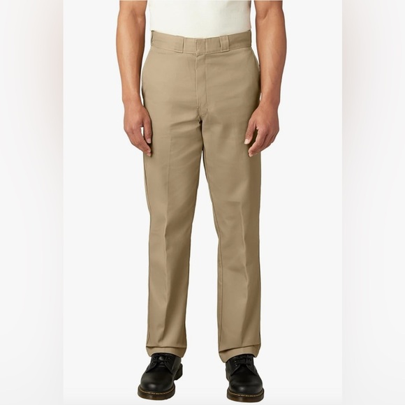 Dickies Slim Straight Work Chino Pant 34W x 34L Khaki - Picture 1 of 8